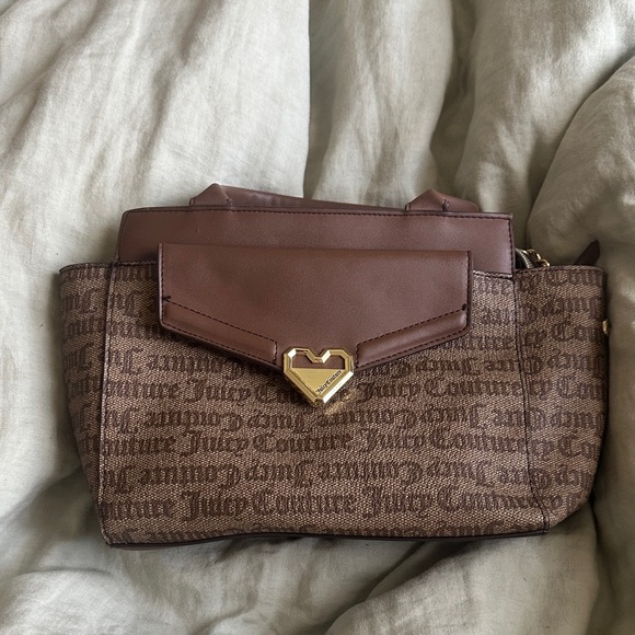 Juicy Couture Handbags - Juicy Couture Brown Crossbody Bag with Gold Accent